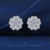 Brincos de Flor Branca Cravejados de Diamantes para Mulheres, Estilo Coreano, Orelhas Exquisitas e Bonitas, Fabricante de Joias Personalizadas Estilo ins, Um Frete