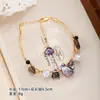 Pulseira Estilo Dark Retro Nala Conjunto de Pulseira com Colar de Pérola Barroca Conjunto de Joias de Luxo Leve Outono e Inverno