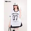 Retro de Calle Americano Cuello en V No. 7 Camiseta Deportiva de Baloncesto de Malla Transpirable de Verano de Manga Corta para Hombres y Mujeres