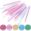 Ferramentas de Nail Art para Limpeza de Manicure, Palitos de Acrílico, Empurradores de Cutícula de Ponta Dupla, 100 Canetas de Polimento, Canetas para Dotting para Remover Cutículas