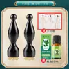 Herramienta de tres puntas Suzaku: Peine Masajeador Ocular Pequeño Flor de Loto de Palo de Rosa de Cálao, Peine Meridian, Masajeador de Puntos de Acupuntura Facial, Estirador de Tendones Faciales