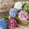 Hortensia Aisha, arreglo floral de hortensia artificial con estampado de seda Endless Summer, decoración floral de mesa, flores artificiales al por mayor