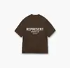 Camiseta Casual Solta de Manga Curta com Estampa de Slogan Icônico High Street para Mulheres e Homens