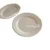 Plato de encaje repujado vintage estilo Ins, plato de cerámica blanco puro, borde repujado francés, plato de cena estilo occidental, plato para postre y desayuno