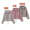 Fábrica de Ropa para Mujer Transfronteriza Venta al por Mayor 2026 Estilo Caliente Moda Ins Temperamento Moda Chaqueta Abrigo con Capucha a Cuadros