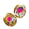 Insígnia oval, insígnia de lata de desenho animado, insígnia de personagem de anime, broche de insígnia redondo criativo