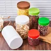 Botella de Especias de 600ml Botella de PET Botella de Mantequilla de Cacahuete Frasco para Guardar Frutas Secas Salsa de Chile Frasco Transparente para Alimentos