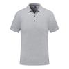 Polo de algodão 200g com lapela e manga curta, caimento de verão, confortável, com fenda lateral, casual, cor lisa, liso