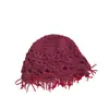 Sombrero de Punto Hecho a Mano para Mujer, Estilo Étnico Hueco Delgado para Primavera y Verano, Moderno y Dulce