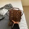 Mochila Retro con Estampado de Leopardo para Mujer, Nueva Moda Casual Bolso Escolar, Versión Coreana Ins Mochila Pequeña Ligera de Viaje