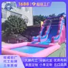 Resbaladilla inflable de agua con forma de palmera para uso comercial, adecuada para campamentos al aire libre y fiestas en la piscina, disponible con descuentos especiales por volumen