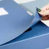 Caja de Archivo de Plástico A4 Azul Caja de Almacenamiento Caja para Documentos Caja de Plástico Engrosada Suministros de Oficina Documentos al por Mayor