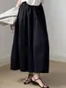 Falda de Verano Línea A Antiarrugas para Mujer, Cintura Elástica con Cordón, Estampado Floral Blanco, Dobladillo Amplio, Estilo Simple Old Money