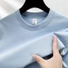 Camiseta de verano 2024 para hombre, fina, de color liso, con hombros descubiertos, cuello redondo, manga corta, transpirable