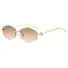 Nuevas Gafas de Sol Metálicas Sin Marco, Retro Europeo y Americano, Gafas con Protección Solar Más Vendidas en Amazon, Gafas de Sol para Fotografía Callejera para Hombres y Mujeres