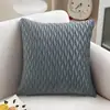 Funda de Almohada Plegada de Alta Gama Tridimensional Shengdu para Cama, Estudio, Dormitorio, Cojín de Cabecera, Almohada Versátil de Color Sólido