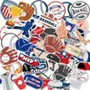 WT042 pegatinas de papelería para pelota deportiva de béisbol pegatinas decorativas para equipaje maleta impermeable patineta maleta de ruedas