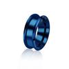 Anéis Europeus e Americanos Simples Masculino com Sulco Duplo Chanfrado 8mm Anel Masculino Moderno de Aço Titânio Anel Masculino de Aço Bruto