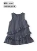 Venta directa del fabricante: Vestido de tarta a cuadros para niña, vestido vintage con volantes, nuevo modelo de verano 2026, colección de verano de fábrica
