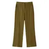 Fabricante de ropa para mujer transfronterizo al por mayor 2026 AliExpress artículo de venta caliente moda camisa de cuello alto con botones de corbata + pantalones de pierna recta