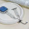 Adecuado para Xiaomi 89pro, Huawei Fit4Fit5, pulsera Xiaomi 10, correa de lazo de cuentas blancas