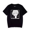 Novo cross-border Tokyo Food Rim Segunda dimensão Cartoon impresso moda casual masculino e feminino verão camisetas de manga curta