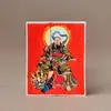 Thangka Cinabrio, Pintura del Quinto Maestro, Farmacéutico Zakiram, Vida Pasada y Vida Presente, Madre Verde Benmingfo, Puede Cambiar la Imagen, Thangka Marea Nacional