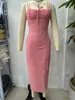 Saia Midi Longa Xadrez com Alça de Ombro Fenda nas Costas Sem Costas Novo Estilo Europeu e Americano Feminino Za Dress Aliexpress Transfronteiriço