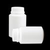 Botella de plástico sólido de 100 g con tapa antirrobo, pequeña botella vacía, botella blanca, cápsula, tableta, subrelleno de cebo para pesca.