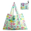 Nueva Bolsa de Compras Plegable Ecológica Bolso de Mano Satchel de Tela Oxford 210D Bolsa de Almacenamiento Gran Capacidad Bolsa de Compras para Supermercado