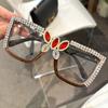 Lentes para Mujer con Bloqueo de Luz Azul con Cristales - Monturas Cuadradas de Moda