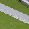 Fábrica de Origen Encaje de Algodón Bordado de un Solo Lado Teñible Tela Decorativa Suave para el Hogar Accesorios de Encaje de 4 cm
