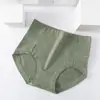 [Figura Colorida] Calcinha Feminina 100% Algodão de Cintura Alta, Levanta Bumbum, Aperta Barriga, Forro Antibacteriano de Grafeno, Amigável à Pele, Respirável, Sem Marcas