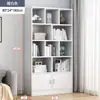Estantería simple de pie contra la pared, estante de almacenamiento para sala de estar, estante de almacenamiento por capas, armario de almacenamiento, estantería simple moderna para el hogar