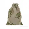 Impresso algodão e linho pacote de pano bolso estilo étnico saco de algodão com cordão saco de embalagem de jóias saco repelente de mosquitos atacado spot