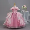 Lindo Vestido para Meninas, Luxo Acessível de Nicho Elegante Vestido de Princesa para Aniversário, Vestido de Apresentação de Piano para Casamento de Daminha Infantil