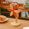 Tapete Isolante de Moinho de Vento de Alta Qualidade, Decoração de Mesa, Lembrancinhas Criativas para Casa, Porta-Panela Anti-Queimadura de Madeira Maciça, Porta-Copo Dobrável, Tapete para Tigela