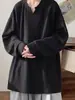 Sudadera Popular para Hombre de Comercio Exterior, Sudadera de Cuello V Holgada, Sudadera Casual de Manga Larga Estilo Relajado