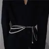 Cadena de Cintura Metálica con Perlas para Mujer Ins Tendencia Falda JK Traje Abrigo de Lana Cinturón de Cadena Cintura Versátil