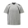 Areswings Estilo Americano Estilo Motocicleta Urbana Contraste de Color Camiseta de Manga Corta Moda de Marca para Hombre Corte Holgado Cleanfit Pareja Camiseta de Manga Corta