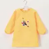 Overol infantil impermeable manga larga pintura arte pintura anti-vestir guardería bebé babero para comer impresión de LOGOTIPO