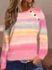 Europa y Estados Unidos comercio exterior transfronterizo explosiones ropa de mujer estación independiente shein Amazon temu casual botón rayado manga larga camiseta
