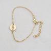 Nuevas Pulseras Redondas Caladas de 26 Letras de Amazon, Pulseras de Nombre, Moda Trendy Europea y Americana Joyería para Mujer al por Mayor