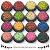 Cross-Border 16-color fruit series soft pottery suit nail sequins Nail Polish cola epóxi material de maquiagem atacado