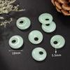 Acessórios de vidro atacado imitação Jade fivela de segurança pingente Branco Jade Huangyu Princesa fivela luz verde colar diy pulseira pingente