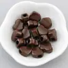 Acessórios DIY Cor Acrílica Cor Real Coração Coração Contas Furo Grande em Forma de Coração Contas Perfuradas Feitas à Mão Contas Soltas