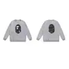 Tendencia a Largo Plazo en la Moda de Otoño e Invierno: Sudadera Unisex de Peso Pesado con Diseño de Cabeza de Gorila, Cuello Redondo Suelto, Manga Larga