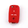 Para Volkswagen Sharan Multivan T5 dobrável 4 peças de silicone conjunto de chaves kellowe capa de chave Conjunto de chaves
