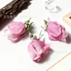Flor de Tulipa Simulada de 7cm com Borda Queimada para Grampo de Cabelo DIY, Adorno de Cabeça, Roupas, Buquê de Casamento, Decoração de Parede de Flores de Casamento