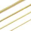 Colar Corrente Cobra Quadrada de Aço Inoxidável Titânio Aço Vácuo PVD Galvanizado Ouro 18K Minimalista Estilo Frio Impermeável Corrente Osso de Cobra